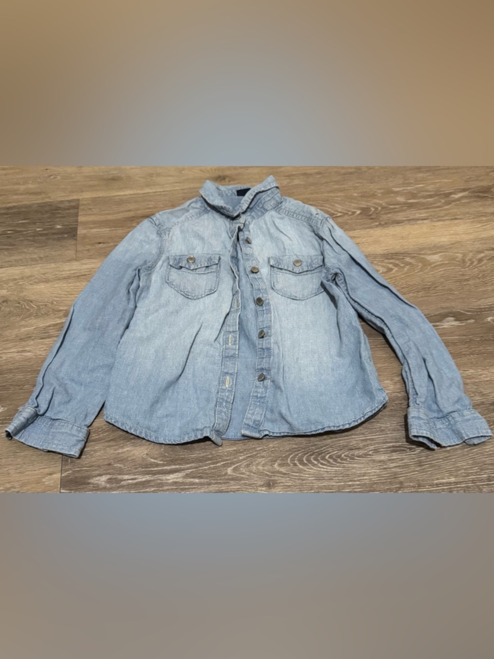 GAP Light Blue Denim Button-Down Shirt
